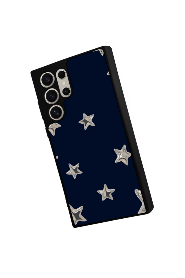 Samsung Galaxy S23 Ultra Uyumlu Retro Yildizlar Tasarımlı Glossy Premium Kılıf