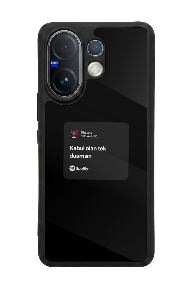Vivo V60 Uyumlu Sarki Sozleri Tasarımlı Glossy Premium Kılıf