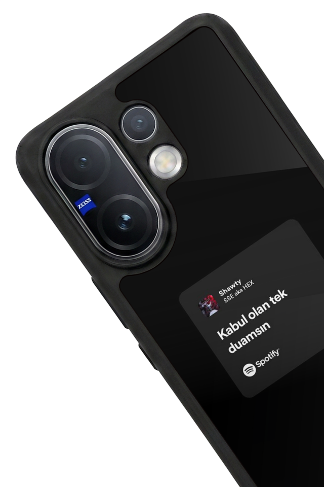 Vivo V60 Uyumlu Sarki Sozleri Tasarımlı Glossy Premium Kılıf