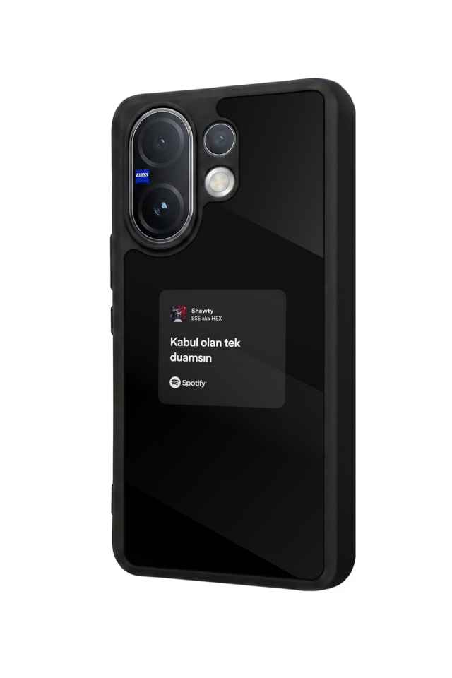 Vivo V60 Uyumlu Sarki Sozleri Tasarımlı Glossy Premium Kılıf