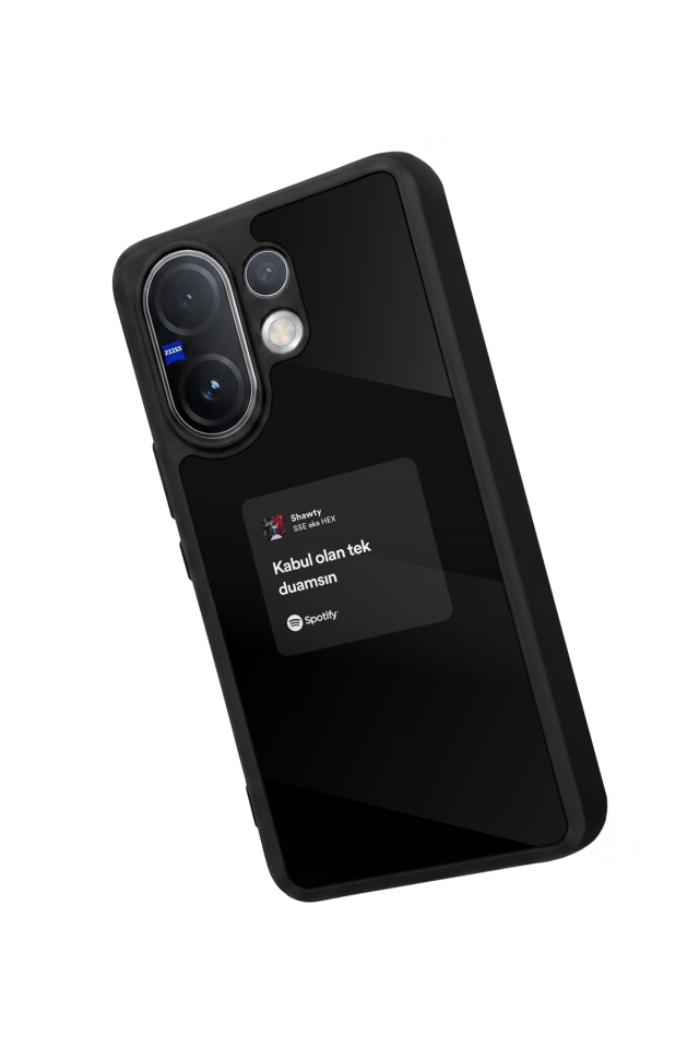 Vivo V60 Uyumlu Sarki Sozleri Tasarımlı Glossy Premium Kılıf