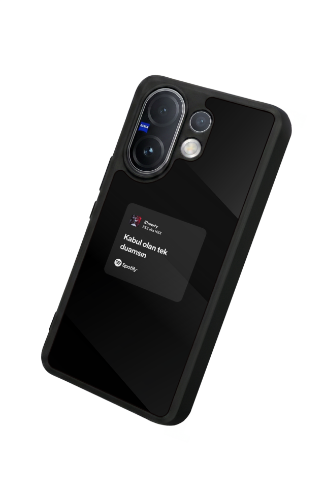 Vivo V60 Uyumlu Sarki Sozleri Tasarımlı Glossy Premium Kılıf