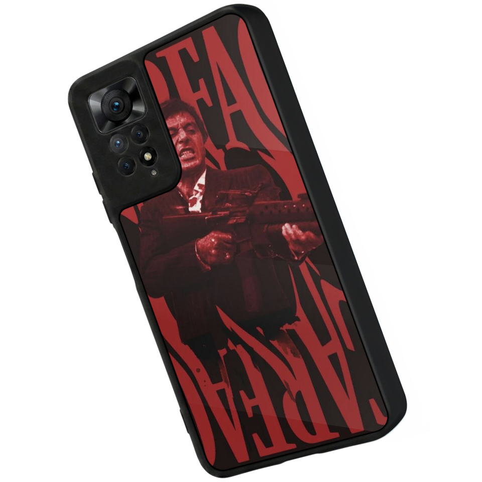 Xiaomi Redmi Note 11 Pro Uyumlu Scarface Tasarımlı Glossy Premium Kılıf