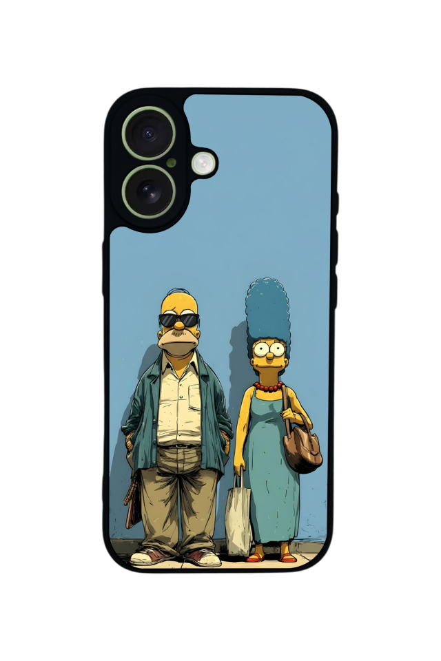 iPhone 17 Uyumlu The Simpsons Tasarımlı Glossy Premium Kılıf