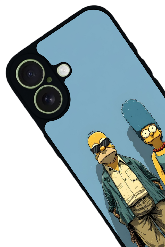 iPhone 17 Uyumlu The Simpsons Tasarımlı Glossy Premium Kılıf
