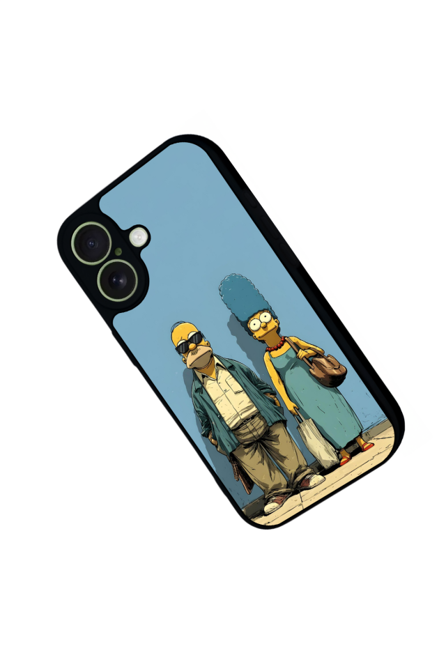iPhone 17 Uyumlu The Simpsons Tasarımlı Glossy Premium Kılıf
