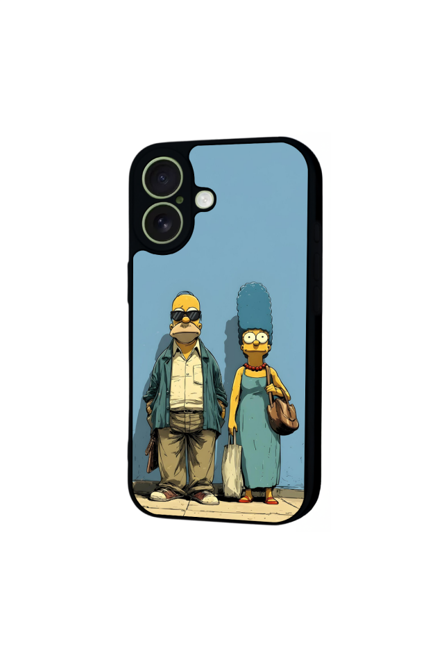iPhone 17 Uyumlu The Simpsons Tasarımlı Glossy Premium Kılıf