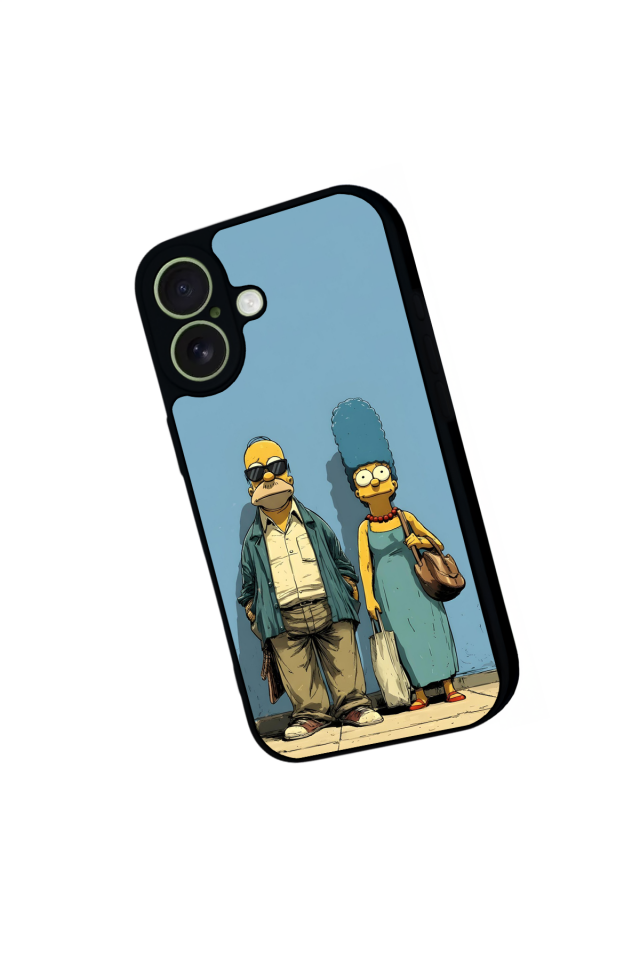 iPhone 17 Uyumlu The Simpsons Tasarımlı Glossy Premium Kılıf