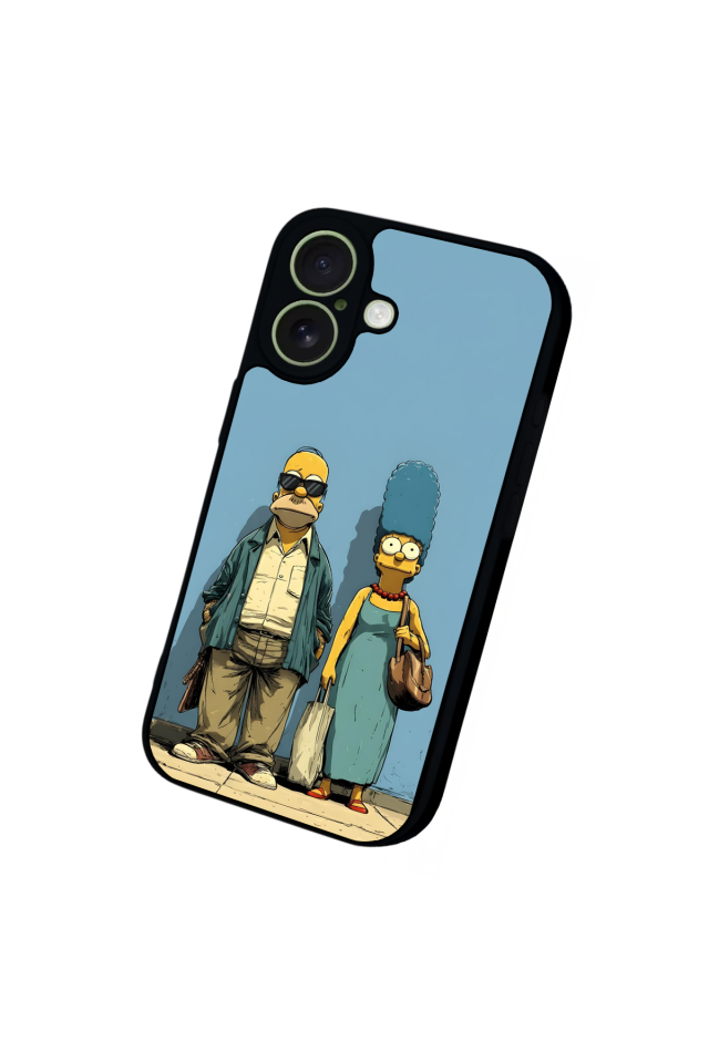 iPhone 17 Uyumlu The Simpsons Tasarımlı Glossy Premium Kılıf