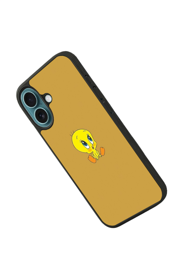 iPhone 16 Plus Uyumlu Tweety Tasarımlı Glossy Premium Kılıf
