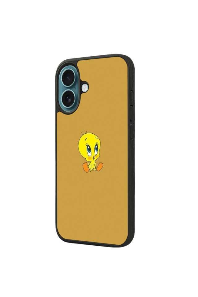 iPhone 16 Plus Uyumlu Tweety Tasarımlı Glossy Premium Kılıf