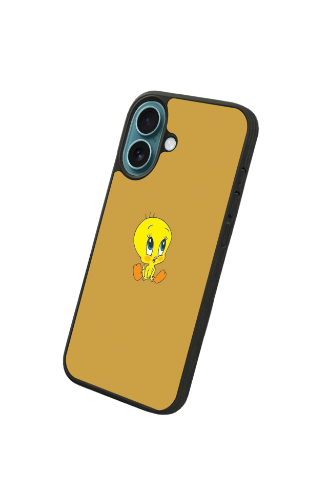 iPhone 16 Plus Uyumlu Tweety Tasarımlı Glossy Premium Kılıf