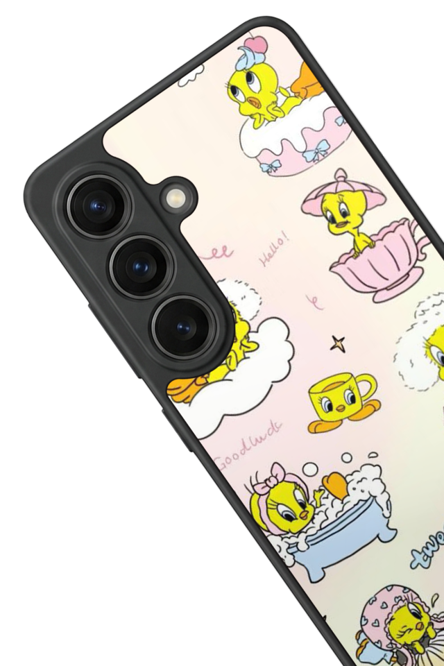 Samsung Galaxy S26 Uyumlu Tweety Tasarımlı Glossy Premium Kılıf