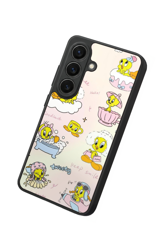Samsung Galaxy S26 Uyumlu Tweety Tasarımlı Glossy Premium Kılıf