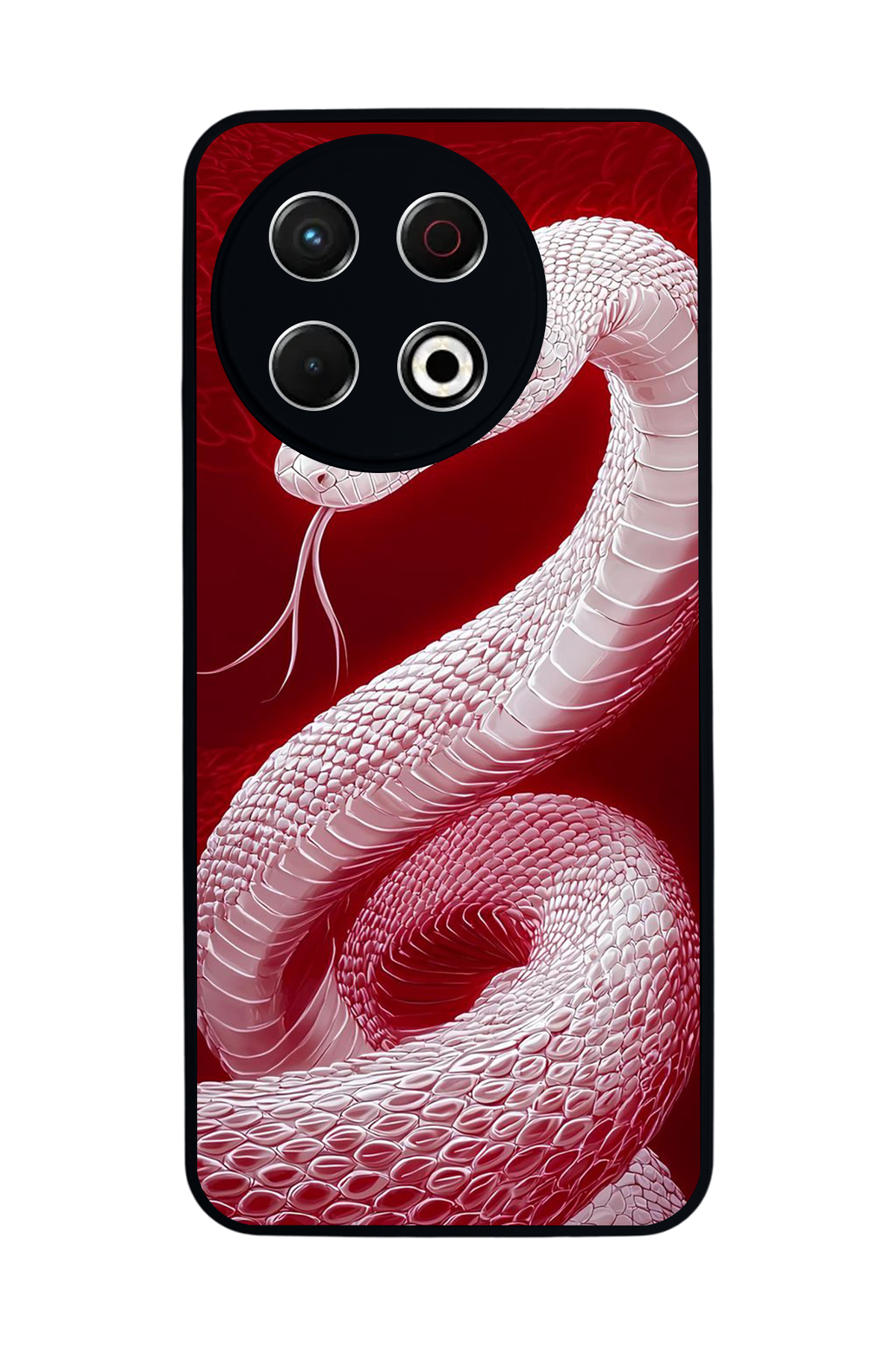 Tecno Spark 30 Pro Uyumlu Yılan Tasarımlı Glossy Premium Kılıf