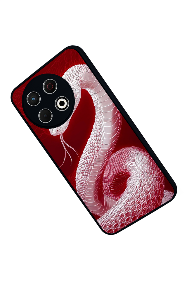 Tecno Spark 30 Pro Uyumlu Yılan Tasarımlı Glossy Premium Kılıf