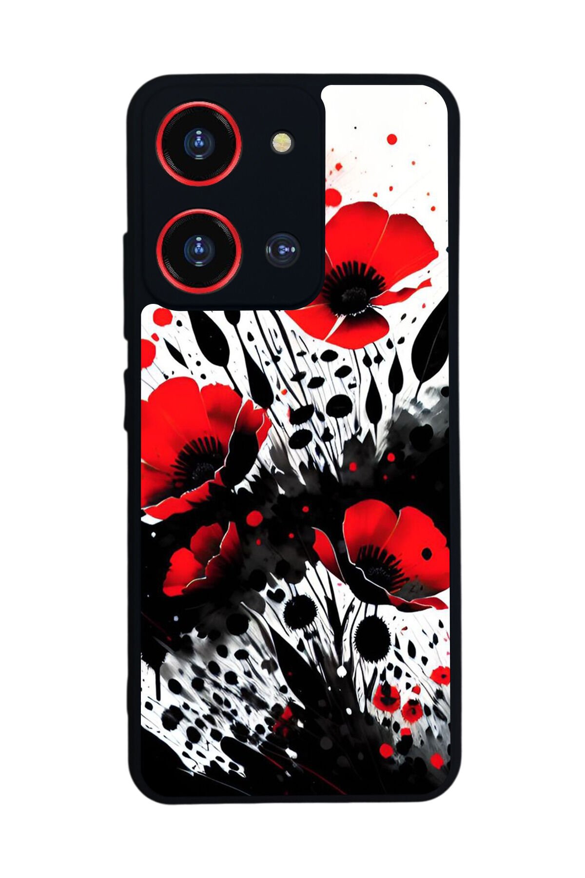 Reeder S19 Max Pro S 108MP Uyumlu Floral Tasarımlı Glossy Premium Kılıf