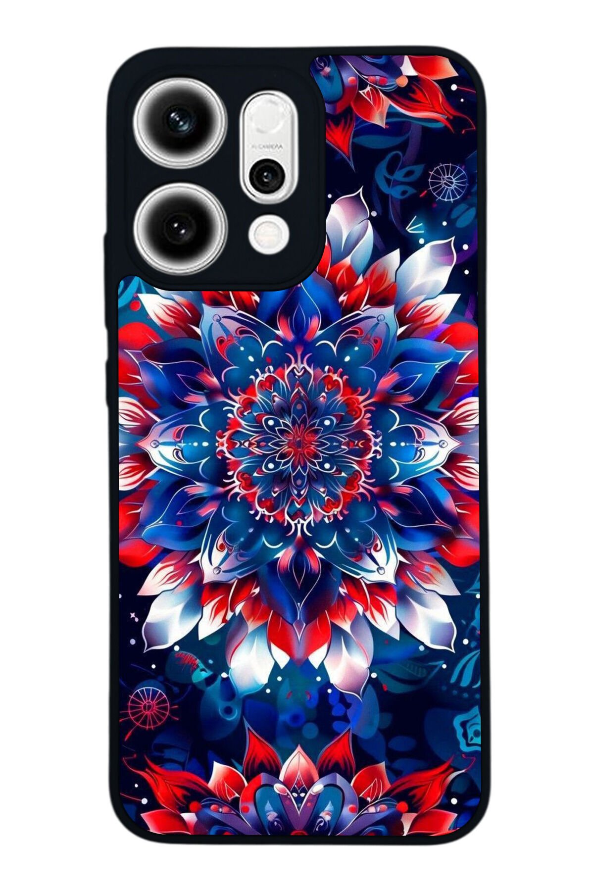 Oppo Reno 14 Uyumlu Mandala Tasarımlı Glossy Premium Kılıf