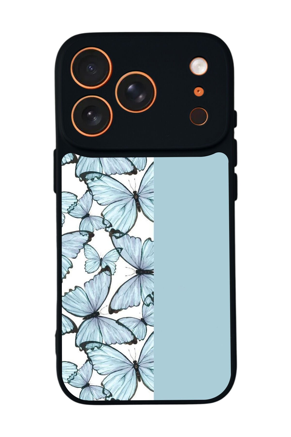 iPhone 17 Pro Max Uyumlu Kelebek Tasarımlı Glossy Premium Kılıf