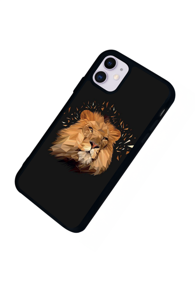 iPhone 11 Uyumlu Aslan Tasarımlı Glossy Premium Kılıf