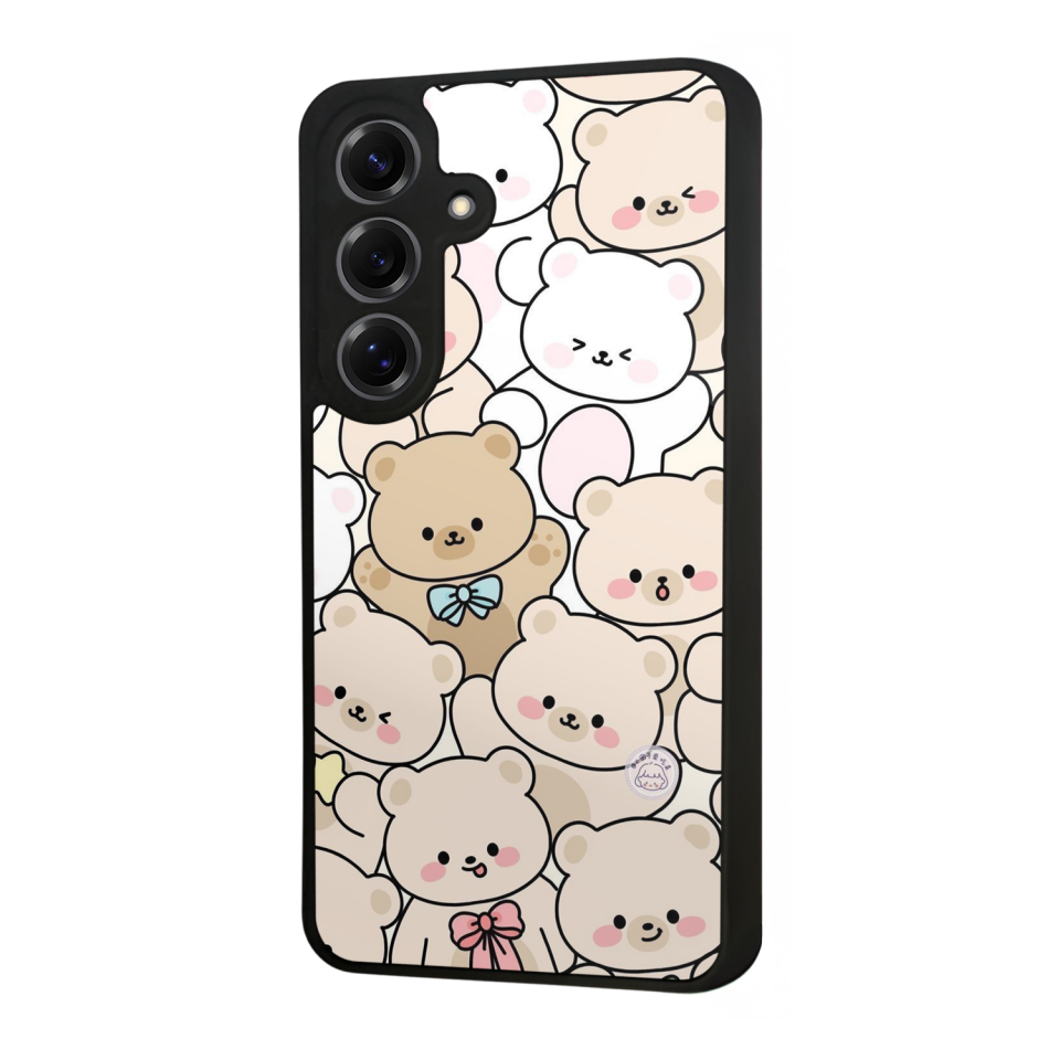 Samsung Galaxy S25 Uyumlu Ayı Tasarımlı Glossy Premium Kılıf