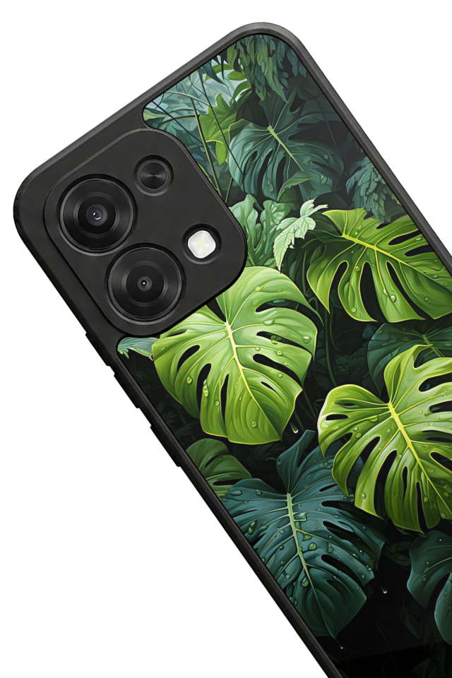 Oppo A6 Pro Uyumlu Botanik Tasarımlı Glossy Premium Kılıf