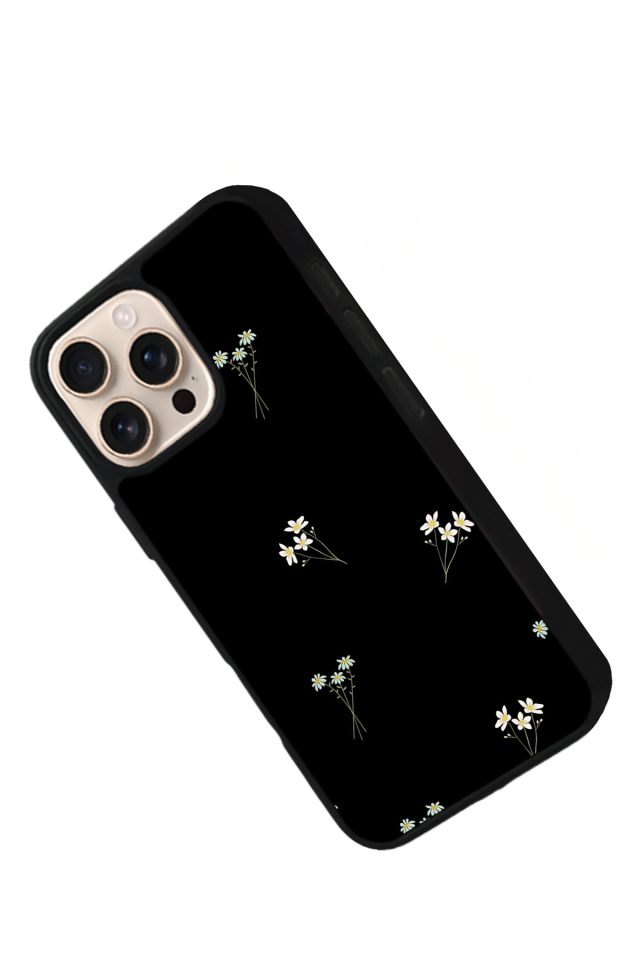 iPhone 16 Pro Uyumlu Cicek Tasarımlı Glossy Premium Kılıf