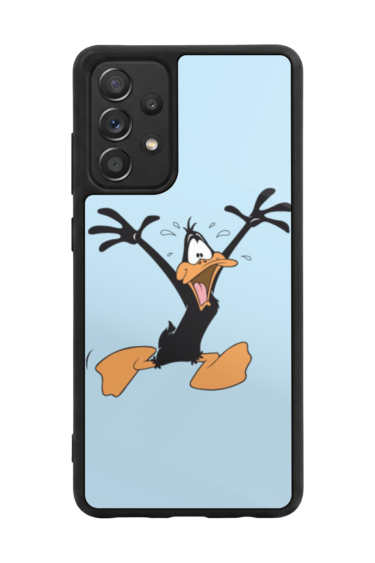 Samsung Galaxy A72 Uyumlu Daffy duck Tasarımlı Glossy Premium Kılıf