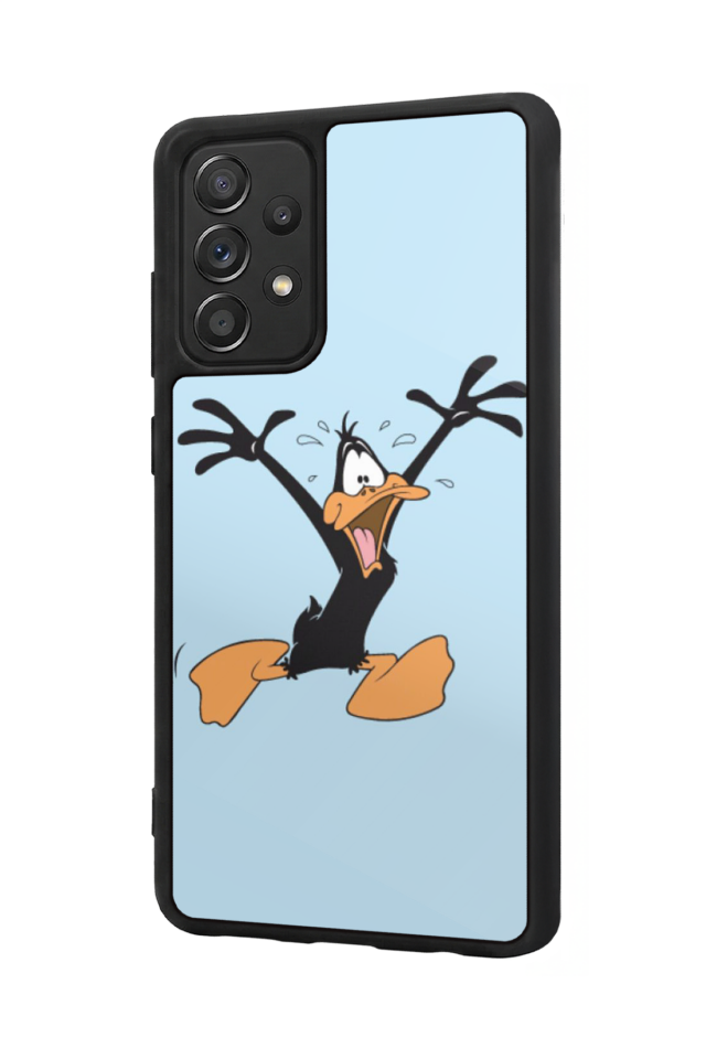Samsung Galaxy A72 Uyumlu Daffy duck Tasarımlı Glossy Premium Kılıf