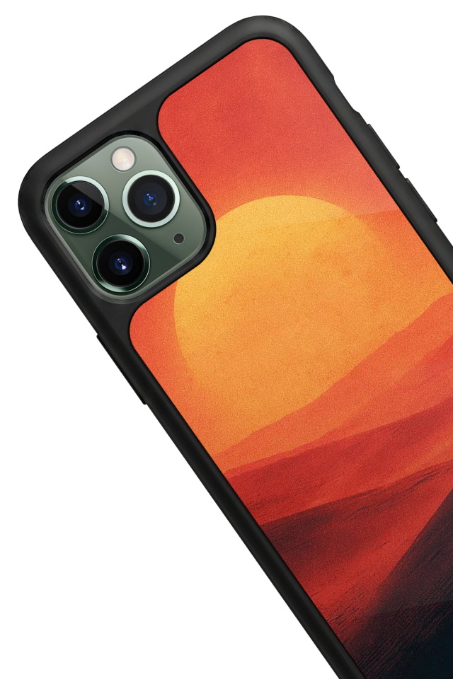iPhone 11 Pro Max Uyumlu Güneş Tasarımlı Glossy Premium Kılıf