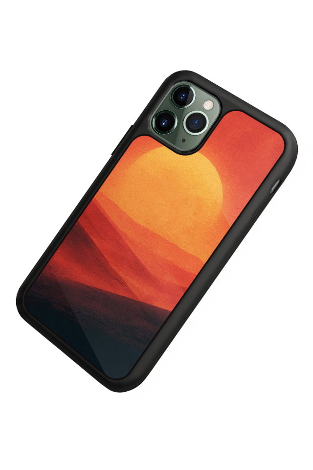 iPhone 11 Pro Max Uyumlu Güneş Tasarımlı Glossy Premium Kılıf