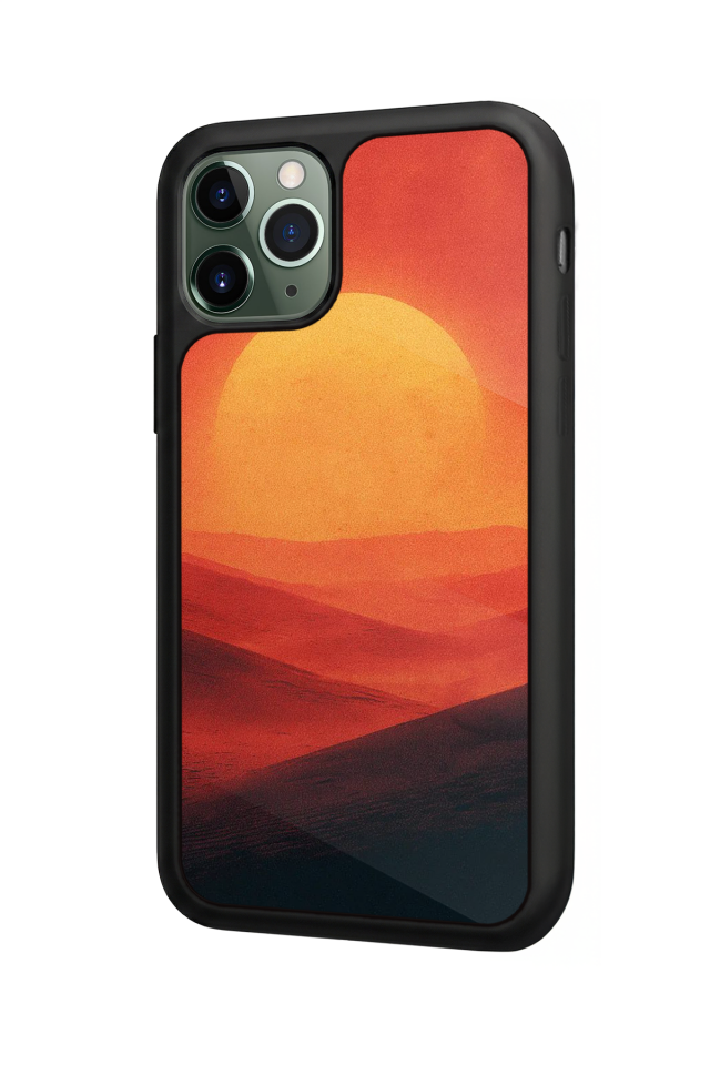 iPhone 11 Pro Max Uyumlu Güneş Tasarımlı Glossy Premium Kılıf