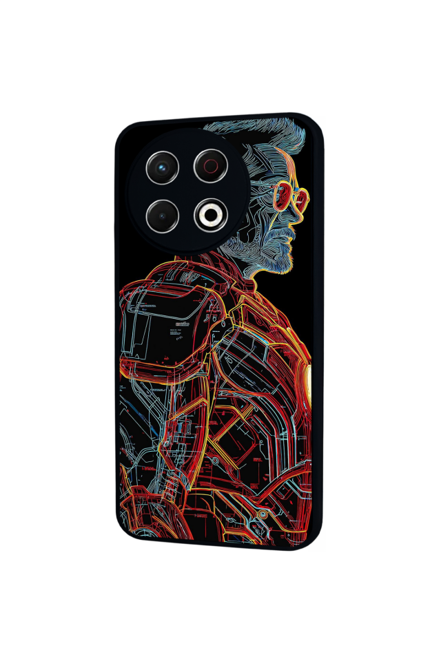Tecno Spark 30 Pro Uyumlu Iron Man ( Demir Adam ) Tasarımlı Glossy Premium Kılıf