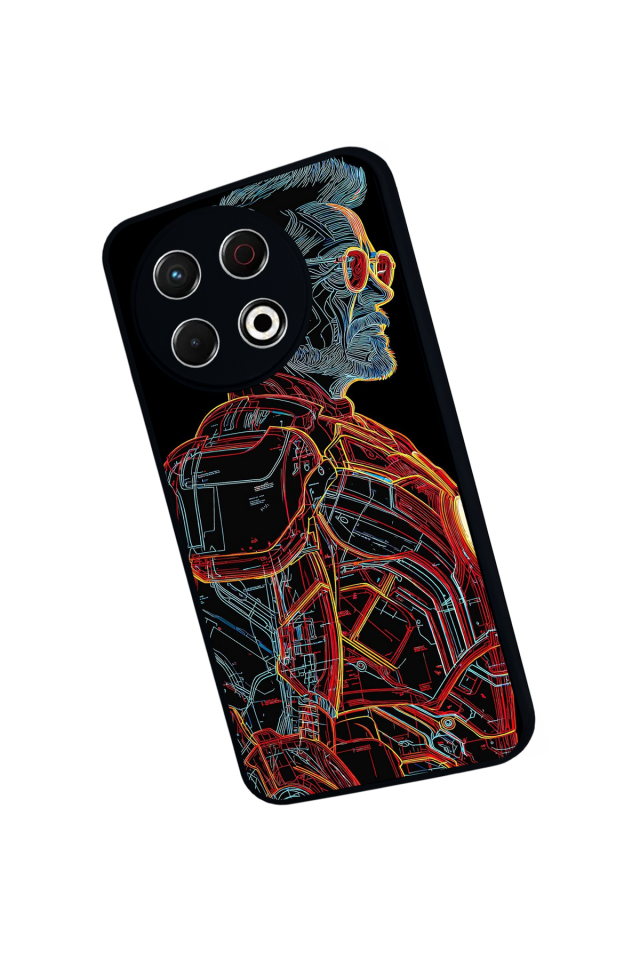 Tecno Spark 30 Pro Uyumlu Iron Man ( Demir Adam ) Tasarımlı Glossy Premium Kılıf