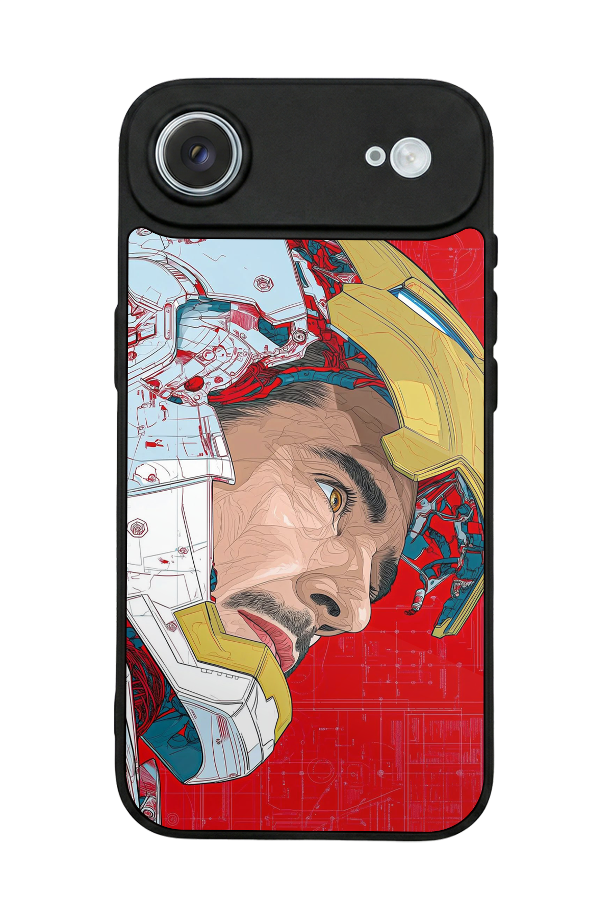 iPhone 17 Air Uyumlu Iron Man ( Demir Adam ) Tasarımlı Glossy Premium Kılıf
