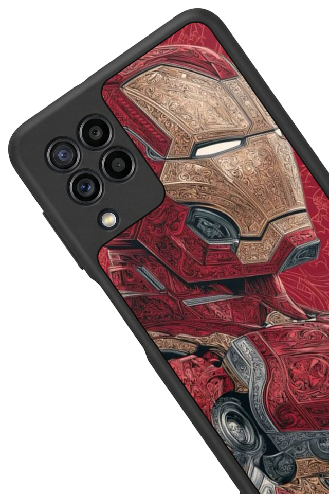 Samsung Galaxy M32 Uyumlu  Iron Man ( Demir Adam ) Tasarımlı Glossy Premium Kılıf
