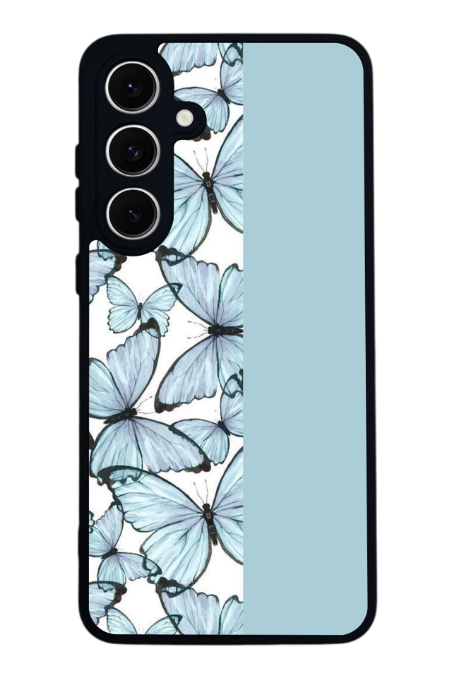 Samsung Galaxy S24 FE Uyumlu Kelebek Tasarımlı Glossy Premium Kılıf