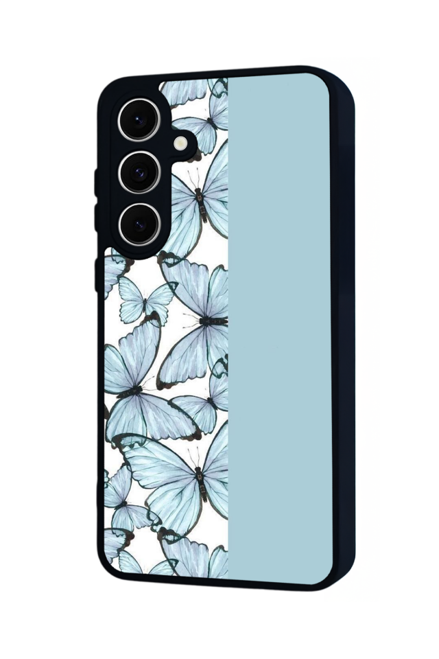 Samsung Galaxy S24 FE Uyumlu Kelebek Tasarımlı Glossy Premium Kılıf