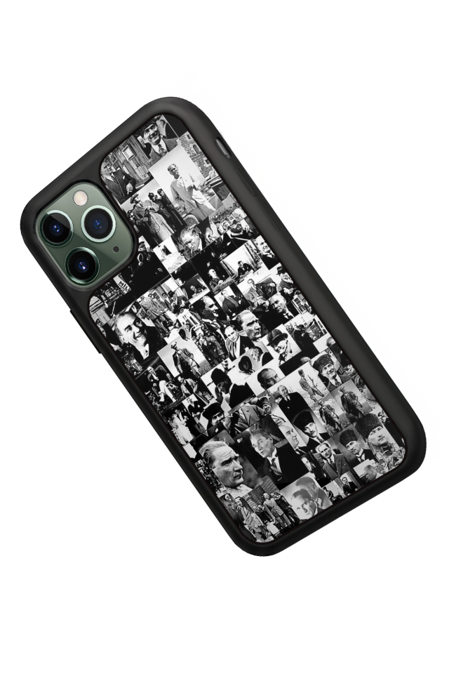 iPhone 11 Pro Uyumlu Mustafa Kemal Ataturk Tasarımlı Glossy Premium Kılıf