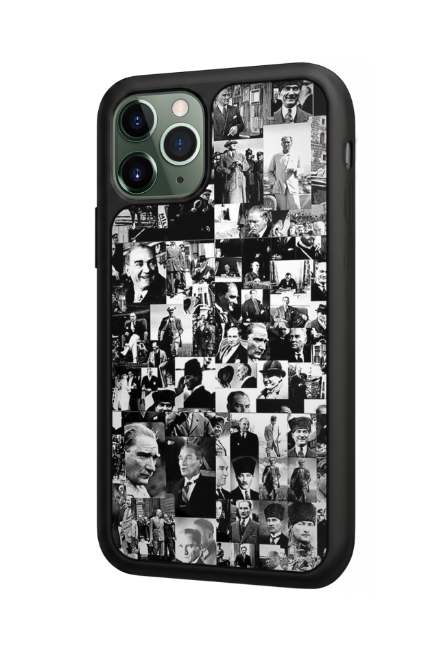 iPhone 11 Pro Uyumlu Mustafa Kemal Ataturk Tasarımlı Glossy Premium Kılıf