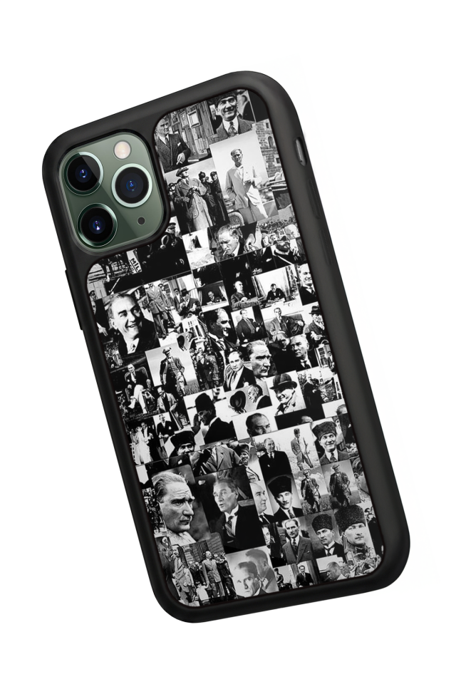 iPhone 11 Pro Uyumlu Mustafa Kemal Ataturk Tasarımlı Glossy Premium Kılıf