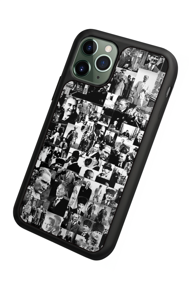 iPhone 11 Pro Uyumlu Mustafa Kemal Ataturk Tasarımlı Glossy Premium Kılıf