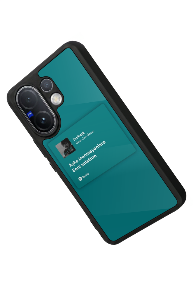 Vivo V60 Uyumlu Sarki Sozleri Tasarımlı Glossy Premium Kılıf