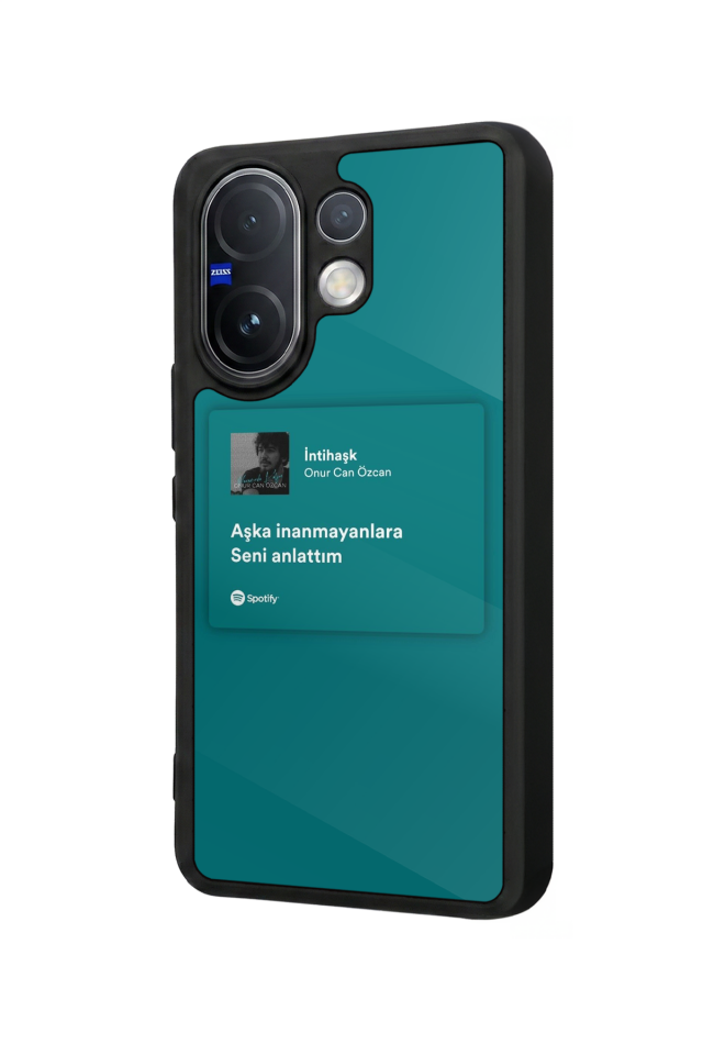 Vivo V60 Uyumlu Sarki Sozleri Tasarımlı Glossy Premium Kılıf