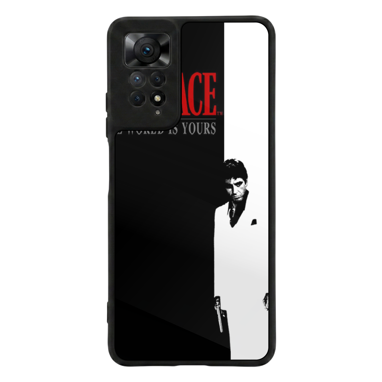 Xiaomi Redmi Note 11 Pro Uyumlu Scarface Tasarımlı Glossy Premium Kılıf