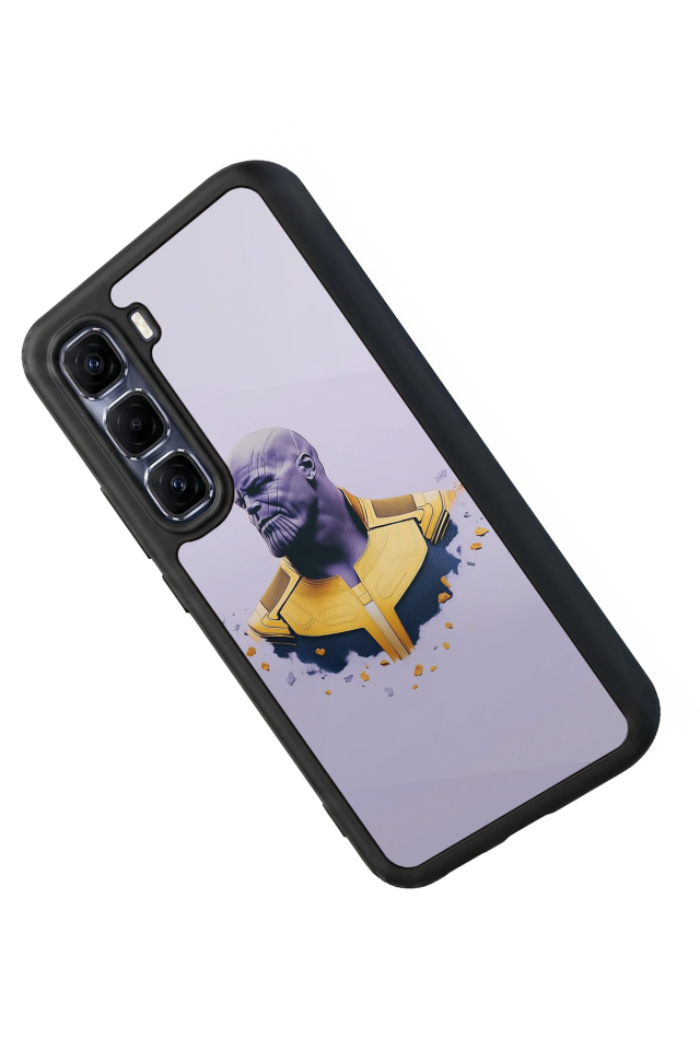 Infinix Hot 60 Pro Plus Uyumlu Thanos Tasarımlı Glossy Premium Kılıf