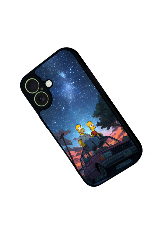 iPhone 17 Uyumlu The Simpsons Tasarımlı Glossy Premium Kılıf