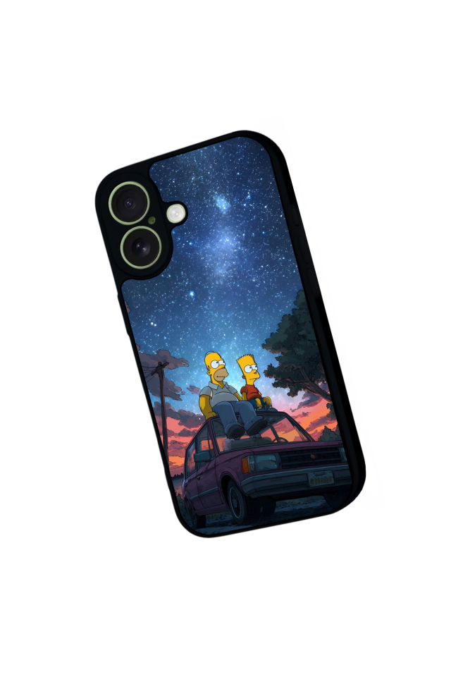 iPhone 17 Uyumlu The Simpsons Tasarımlı Glossy Premium Kılıf