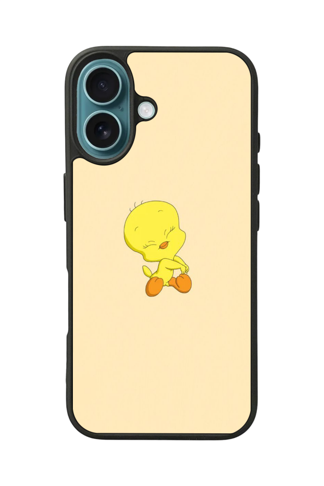 iPhone 16 Plus Uyumlu Tweety Tasarımlı Glossy Premium Kılıf