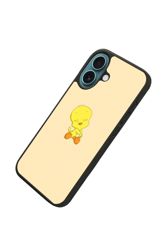 iPhone 16 Plus Uyumlu Tweety Tasarımlı Glossy Premium Kılıf